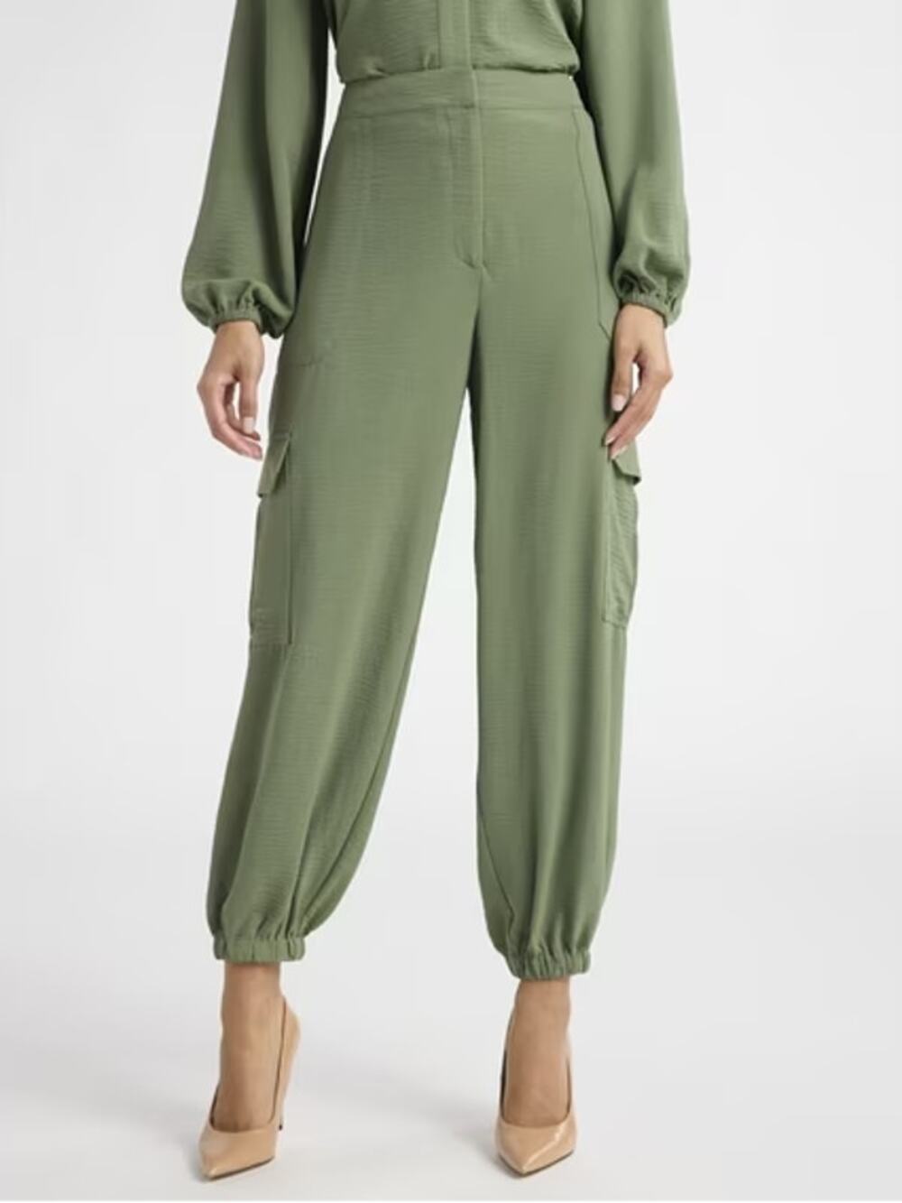 Sofia Vergara Green Fem Utility Cargo Pants XXL